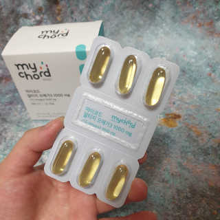 JW중외제약 마이코드 알티지 오메가3 1000 mg — 5점을 준 리뷰어가 2020년 9월 올린 사용 사진