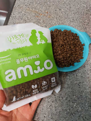 [풀무원 아미오] 자연담은식단 1kg 3종 — 5점을 준 리뷰어가 2020년 12월 올린 사용 사진