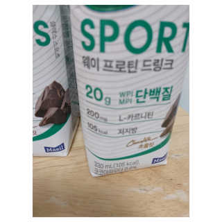셀렉스스포츠 셀렉스 스포츠 드링크 초콜릿 _ 330ml x 12팩 — 5점을 준 리뷰어가 2020년 11월 올린 사용 사진