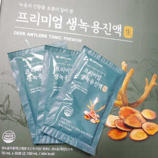 서울약사신협 약사신협_생녹용 진액_70ml x 30포 — 5점을 준 리뷰어가 2020년 9월 올린 사용 사진