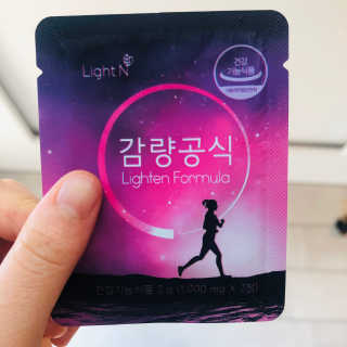 [감량공식] 다이어트 건강기능식품 신규 캠페인 — 5점을 준 리뷰어가 2020년 4월 올린 사용 사진