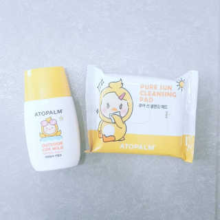아토팜 야외놀이 선밀크 SPF50+ PA+++ — 5점을 준 리뷰어가 2020년 5월 올린 사용 사진