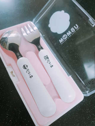 유비맘 스푼포크 케이스 세트 1+1 _컬러랜덤 발송 — 5점을 준 리뷰어가 2020년 8월 올린 사용 사진