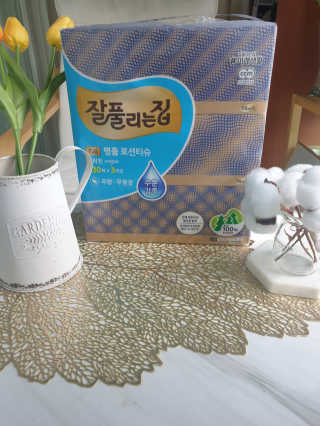 잘풀리는집 부드러운 모이스처 보습 미용 티슈 230매 — 5점을 준 리뷰어가 2020년 9월 올린 사용 사진