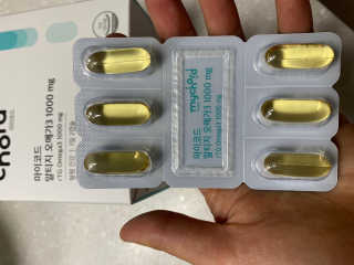 JW중외제약 마이코드 알티지 오메가3 1000 mg — 5점을 준 리뷰어가 2020년 10월 올린 사용 사진