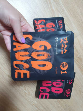 갓소스 만능양념소스 60gx4팩 1,2,3단계샘플러60gx3팩 — 5점을 준 리뷰어가 2020년 6월 올린 사용 사진
