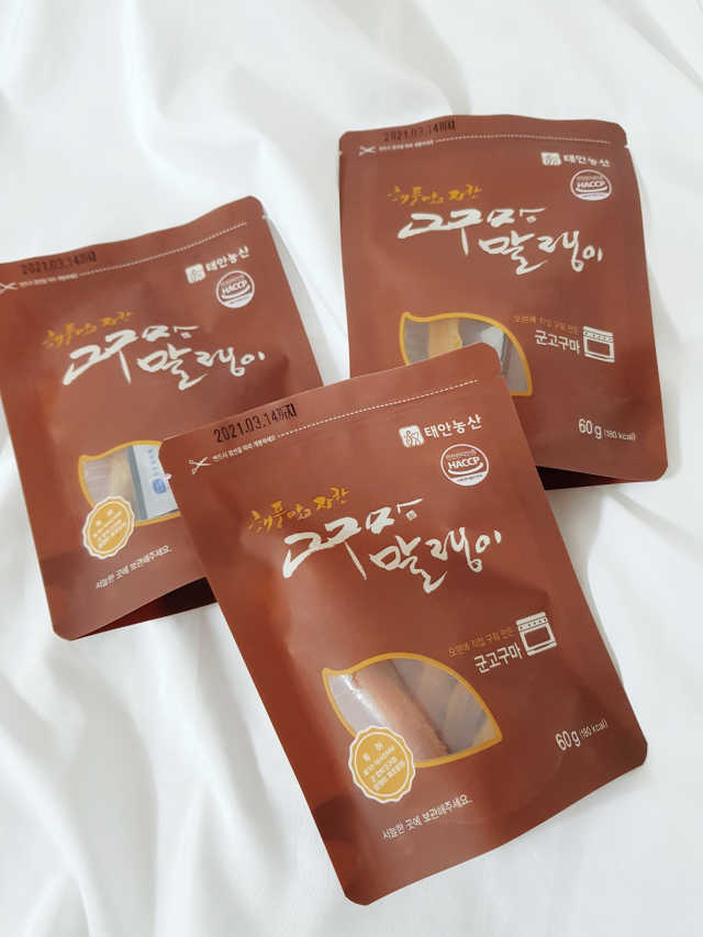 [중소기업유통센터 X 우수소상공인] 해풍맞고자란 고구마말랭이 60g 5봉 리뷰 사진