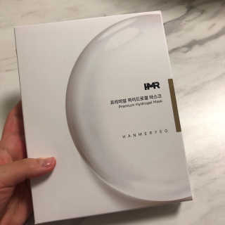한미려 프리미엄 하이드로겔 마스크 — 5점을 준 리뷰어가 2020년 9월 올린 사용 사진