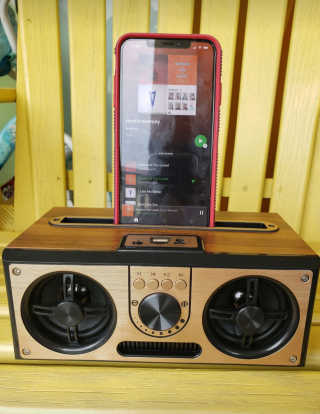 SEVIZ RETRO20W 레트로 블루투스 스피커 — 5점을 준 리뷰어가 2020년 6월 올린 사용 사진