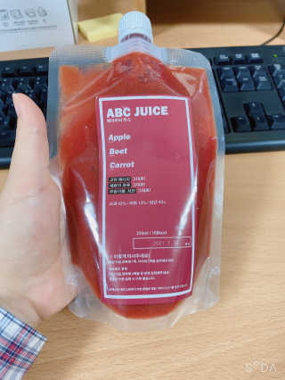 즙스토리 ABC쥬스 — 5점을 준 리뷰어가 2020년 11월 올린 사용 사진