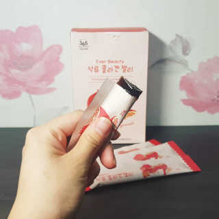 365더건강 에버뷰티 석류콜라겐 젤리 — 5점을 준 리뷰어가 2020년 8월 올린 사용 사진