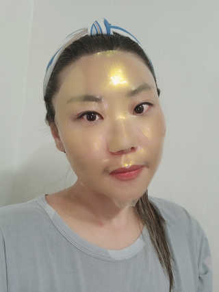 한미려 프리미엄 하이드로겔 마스크 — 5점을 준 리뷰어가 2020년 7월 올린 사용 사진
