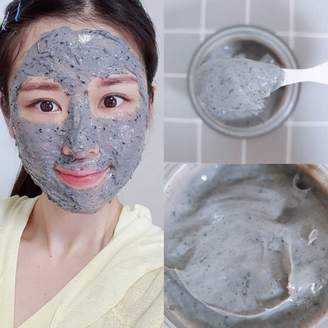 엄마의목욕탕레시피 흑임자 모공샤워 팩 리뷰 사진