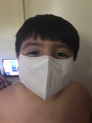 SOOMLAB Mask Kids - Airbon — 5점을 준 리뷰어가 2020년 8월 올린 사용 사진