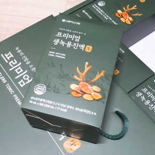 서울약사신협 약사신협_생녹용 진액_70ml x 30포 — 5점을 준 리뷰어가 2020년 10월 올린 사용 사진