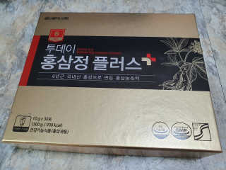 서울약사신협_투데이홍삼정플러스스틱_10g x 30포 — 5점을 준 리뷰어가 2020년 11월 올린 사용 사진
