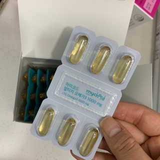 JW중외제약 마이코드 알티지 오메가3 1000 mg — 4점을 준 리뷰어가 2020년 10월 올린 사용 사진