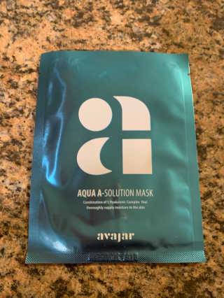 Avajar A-Solution 마스크 — 5점을 준 리뷰어가 2020년 10월 올린 사용 사진