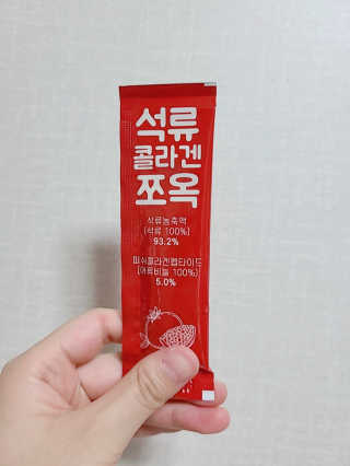 조은약초 석류콜라겐 석류즙 석류쪼옥 젤리 스틱 15포 x 20g — 5점을 준 리뷰어가 2020년 8월 올린 사용 사진