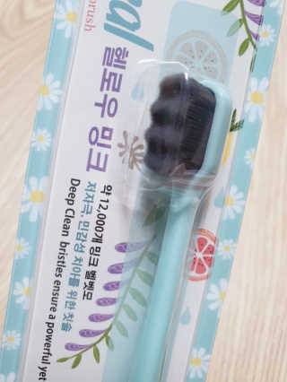 코랄 유기농 성분 천연치약,  코랄 밍크 벨벳칫솔 — 5점을 준 리뷰어가 2020년 5월 올린 사용 사진