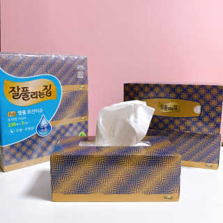 잘풀리는집 부드러운 모이스처 보습 미용 티슈 230매 — 5점을 준 리뷰어가 2020년 9월 올린 사용 사진