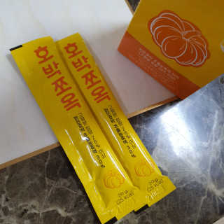 조은약초 국산 늙은 호박즙 호박쪼옥 젤리 20g x 15포 — 5점을 준 리뷰어가 2020년 7월 올린 사용 사진