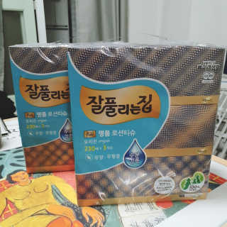 잘풀리는집 부드러운 모이스처 보습 미용 티슈 230매 — 5점을 준 리뷰어가 2020년 9월 올린 사용 사진