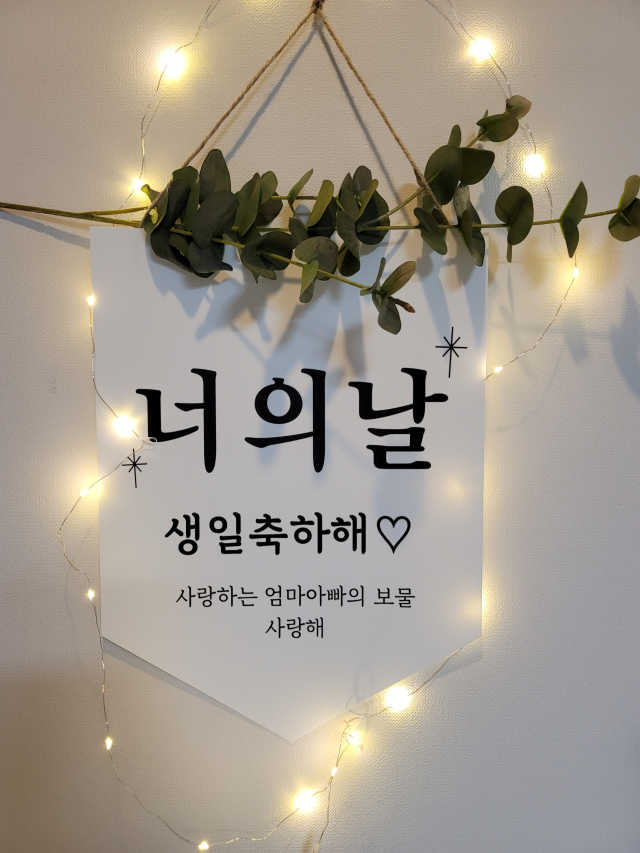월배너 WL02 + 꼬마전구 리뷰 사진