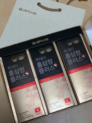 서울약사신협_투데이홍삼정플러스스틱_10g x 30포 — 5점을 준 리뷰어가 2020년 12월 올린 사용 사진