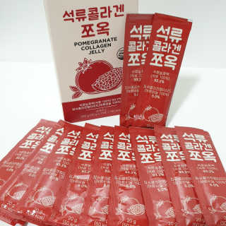 조은약초 석류콜라겐 석류즙 석류쪼옥 젤리 스틱 15포 x 20g — 4점을 준 리뷰어가 2020년 9월 올린 사용 사진
