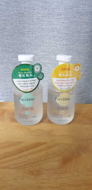 Purebble 당김없이 속촉촉_퓨어블 핸드워시 3종 [랜덤발송] — 5점을 준 리뷰어가 2020년 7월 올린 사용 사진