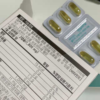 JW중외제약 마이코드 알티지 오메가3 1000 mg — 5점을 준 리뷰어가 2020년 9월 올린 사용 사진