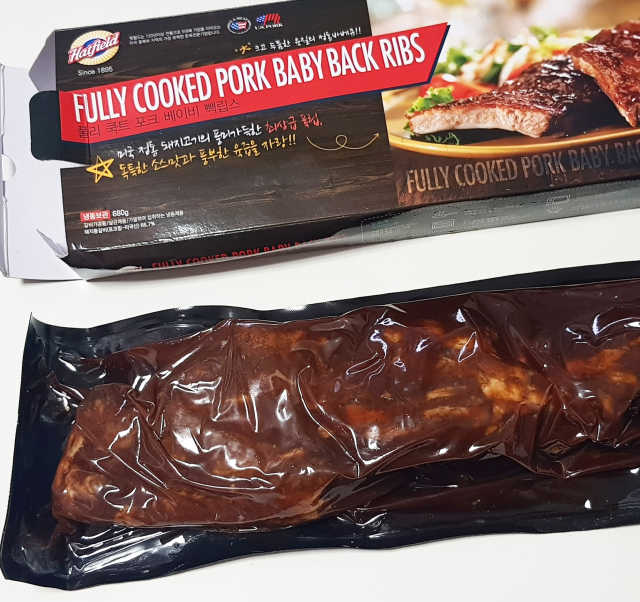 햇필드 베이비백 폭립 등갈비 680g 리뷰 사진