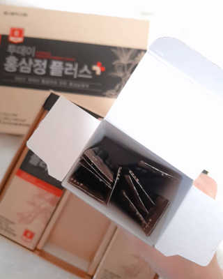 서울약사신협_투데이홍삼정플러스스틱_10g x 30포 — 5점을 준 리뷰어가 2020년 12월 올린 사용 사진