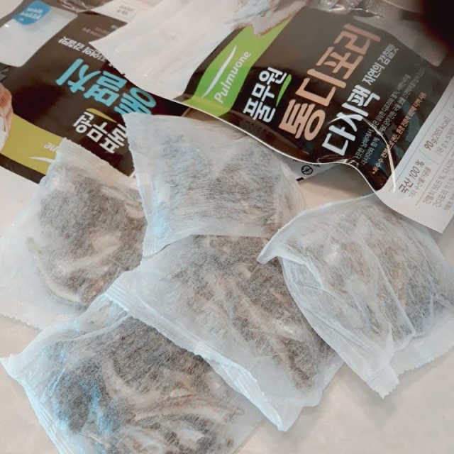 [풀무원] 자연의 감칠맛 통디포리, 통멸치 다시팩 세트 리뷰 사진