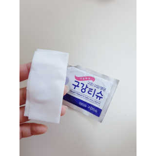 100도 이상에서 삶아 멸균 안심 아이수 구강 티슈 — 5점을 준 리뷰어가 2020년 10월 올린 사용 사진