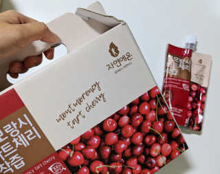 자연에온 몽모랑시 타트체리 착즙 100mL 10개입 2BOX — 5점을 준 리뷰어가 2020년 10월 올린 사용 사진
