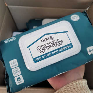 이지홈 간편 살균 행주 티슈 — 5점을 준 리뷰어가 2020년 11월 올린 사용 사진