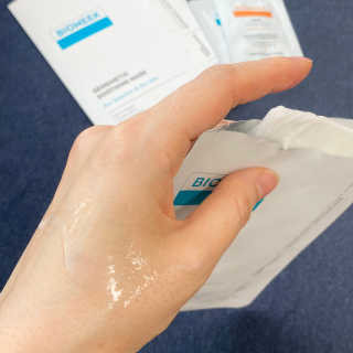 바이오믹 BIOMEEK SENSIMETIC SOOTHING MASK.S — 4점을 준 리뷰어가 2020년 6월 올린 사용 사진