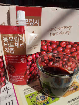 자연에온 몽모랑시 타트체리 착즙 100mL 10개입 2BOX — 5점을 준 리뷰어가 2020년 10월 올린 사용 사진