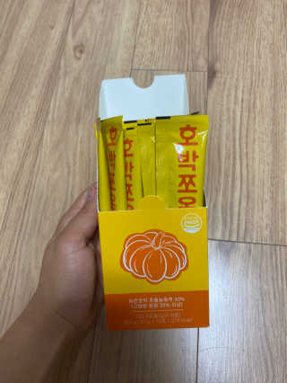 조은약초 국산 늙은 호박즙 호박쪼옥 젤리 20g x 15포 — 5점을 준 리뷰어가 2020년 6월 올린 사용 사진