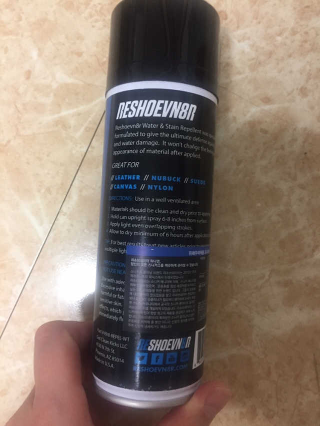 5.5OZ 방수 보호 스프레이 리뷰 사진