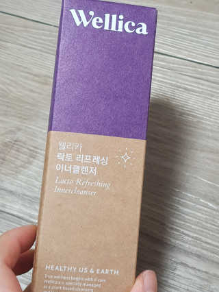 웰리카_V CARE 웰리카 락토 리프레싱 이너클렌저 — 5점을 준 리뷰어가 2020년 12월 올린 사용 사진
