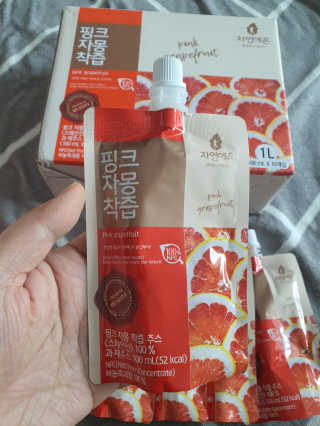 자연에온 핑크 자몽 착즙 100mL 10개입 2BOX — 5점을 준 리뷰어가 2020년 11월 올린 사용 사진
