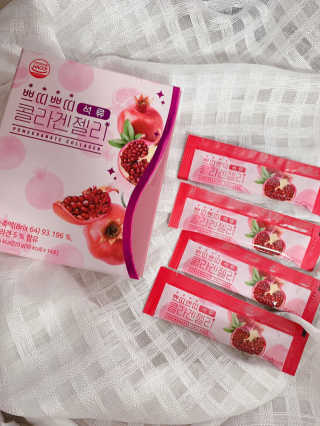 헬스업_쁘띠쁘띠석류콜라겐젤리_20g x 14포 — 5점을 준 리뷰어가 2020년 9월 올린 사용 사진