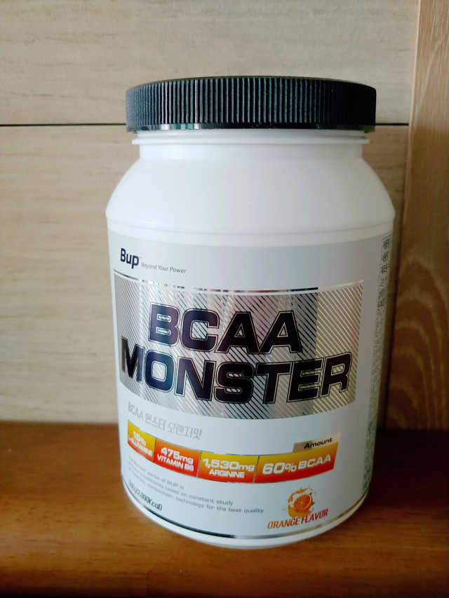 BCAA 몬스터 오렌지맛 리뷰 사진