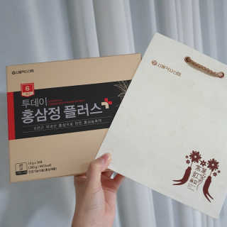 서울약사신협_투데이홍삼정플러스스틱_10g x 30포 — 5점을 준 리뷰어가 2020년 11월 올린 사용 사진