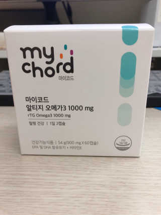 JW중외제약 마이코드 알티지 오메가3 1000 mg — 4.5점을 준 리뷰어가 2020년 7월 올린 사용 사진