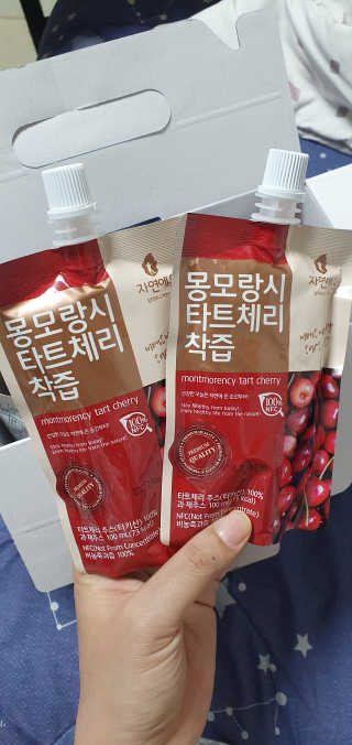 자연에온 몽모랑시 타트체리 착즙 100mL 10개입 2BOX — 5점을 준 리뷰어가 2020년 10월 올린 사용 사진