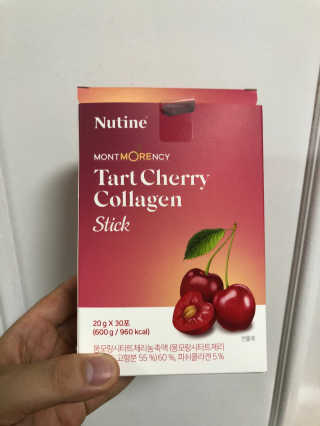 뉴틴 타트체리 콜라겐 스틱 20g X 30포 — 5점을 준 리뷰어가 2020년 8월 올린 사용 사진